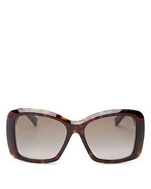 Givenchy Women's Square Sunglasses, 57mm In Dark Havana/brown