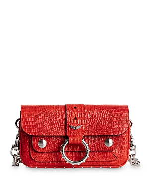 Red Croc Embossed