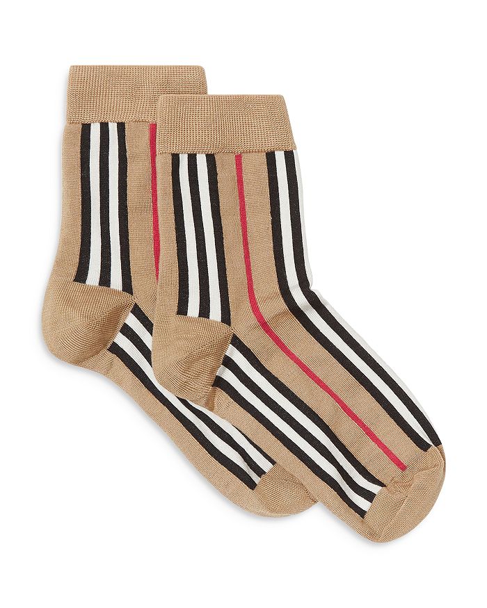 Vintage Check Intarsia Cotton Cashmere Blend Socks in Archive Beige |  Burberry® Official