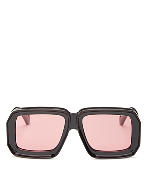 Loewe Women's Paula's Ibiza Geometric Sunglasses, 56mm In Black/violet