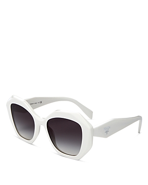 Prada Women's Geometric Sunglasses, 53mm In White/gray