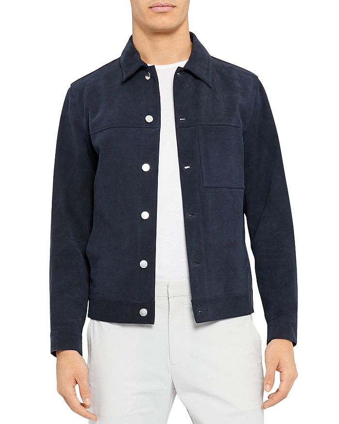 Theory mens outlet suede jacket