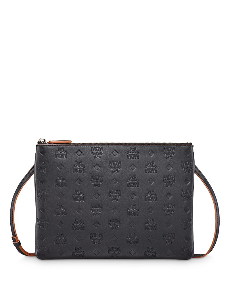 MCM AREN CROSSBODY POUCH IN MONOGRAM LEATHER MYZBSKM03