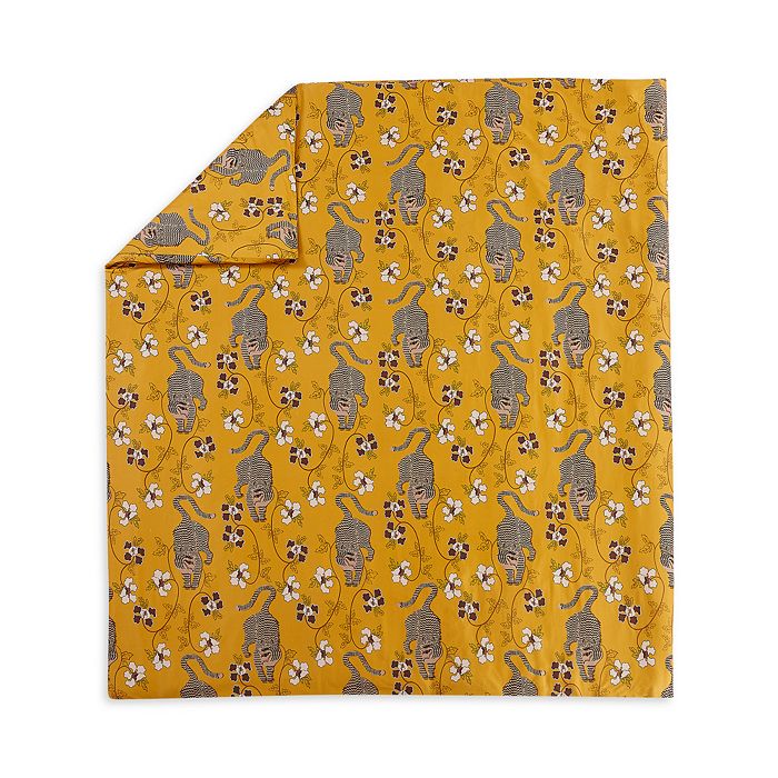 Shop Lemieux Et Cie Tiger Duvet Cover Set, King In Yellow