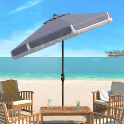 Fabia Fringe 9 Ft Crank Umbrella