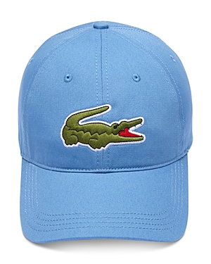Lacoste Large Croc Sports Cap In Turquoise