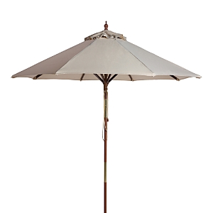 Safavieh Bethany 9 Ft Wooden Umbrella In Beige