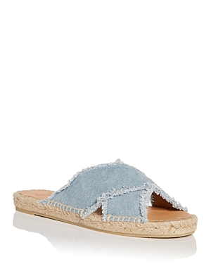 Shop Castaã±er Women's Palmera Espadrille Slide Sandals In Water Blue