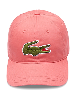 Lacoste Large Croc Sports Cap In Light Pink