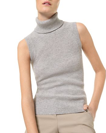 Michael Kors Collection MICHAEL Michael Kors Cashmere Sleeveless Turtleneck  Sweater | Bloomingdale's