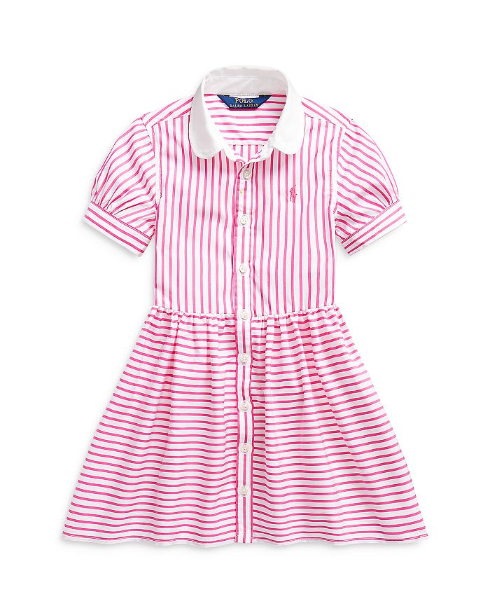 Ralph Lauren Girls' Mixed Stripe Shirt Dress - Little Kid
