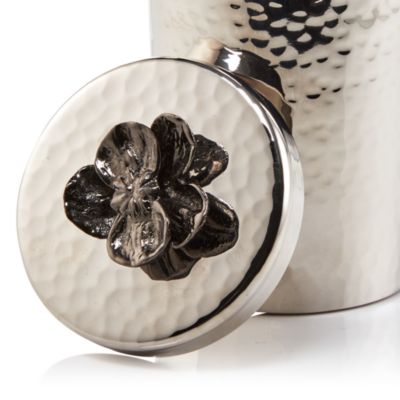 Black Orchid Round Container