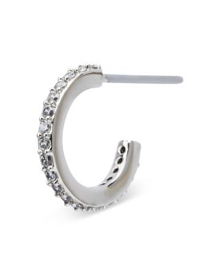 Pav&amp;eacute; Hoop Earrings