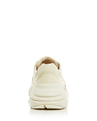 Gucci Men's Rhyton Vintage Stripe Low Top Leather Sneakers
