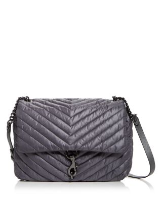 rebecca minkoff edie nylon jumbo flap shoulder