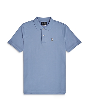 Psycho Bunny Pique Knit Slim Fit Polo Shirt In Lapis Blue