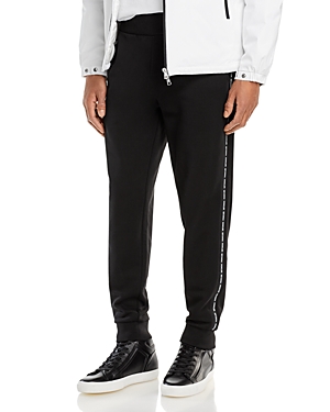 Moncler French Terry Logo Jogger Pants In Black
