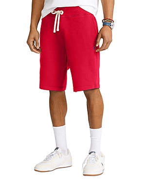Polo Ralph Lauren Fleece Drawstring 9.5 Shorts In Red