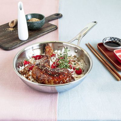 Cristel Stainless Steel 11&amp;quot; Wok