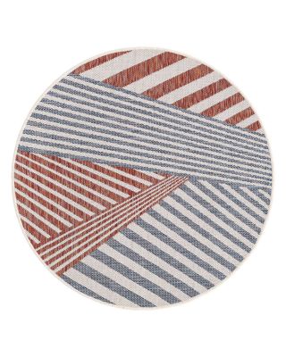 Jill Zarin Jill Zarin Outdoor Americana Round Area Rug, 6'7 x 6'7