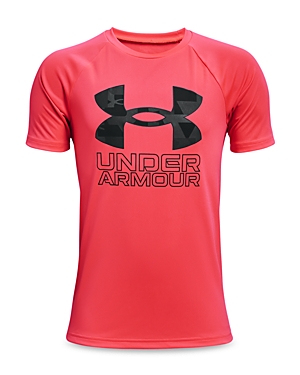 Under Armour Big Boys Tech Hybrid Print Fill Short Sleeve T-shirt In Beta