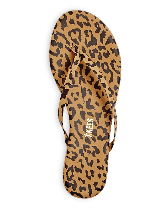Shop Tkees Women's Studio Exotic Flip Flops In Nubuck Cheetah