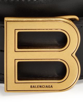 Balenciaga Men's Hourglass Large Leather Belt | Bloomingdale's Balenciaga Men's Hourglass Large Leather Belt | Bloomingdale's