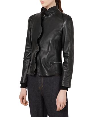 Armani Leather Jacket | Bloomingdale's