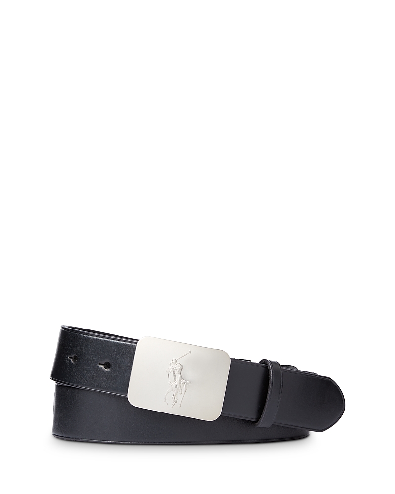 Polo Ralph Lauren Pony Plaque Leather Belt