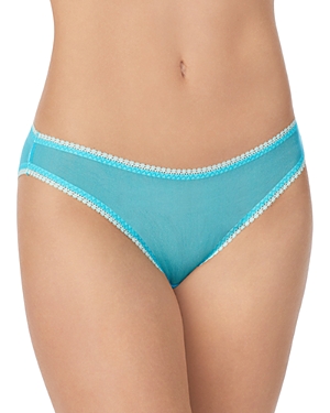 On Gossamer Mesh Hip G-string In Aqua Surf
