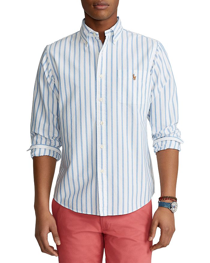 Polo Ralph Lauren Classic Fit Button Down Oxford Shirt In Blue