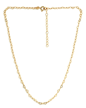 Aqua Heart Link Chain Necklace, 16 - 100% Exclusive