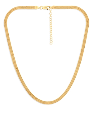 Aqua Herringbone Chain Necklace, 16 - 100% Exclusive