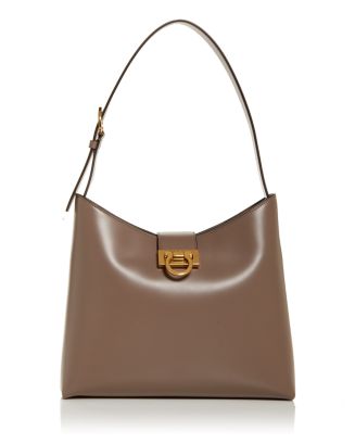 FERRAGAMO Salvatore Trifolio Leather Shoulder Bag