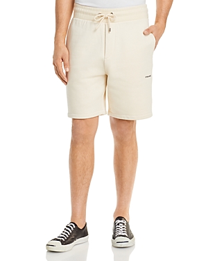 Frame Cotton Regular Fit Sweat Shorts In Natural