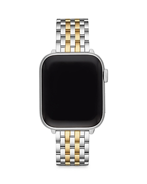 Shop Michele Two-tone 18k Bracelet Band For Apple Watch®, 38/40/41mm And 42/44/45/49mm In Silver/gold
