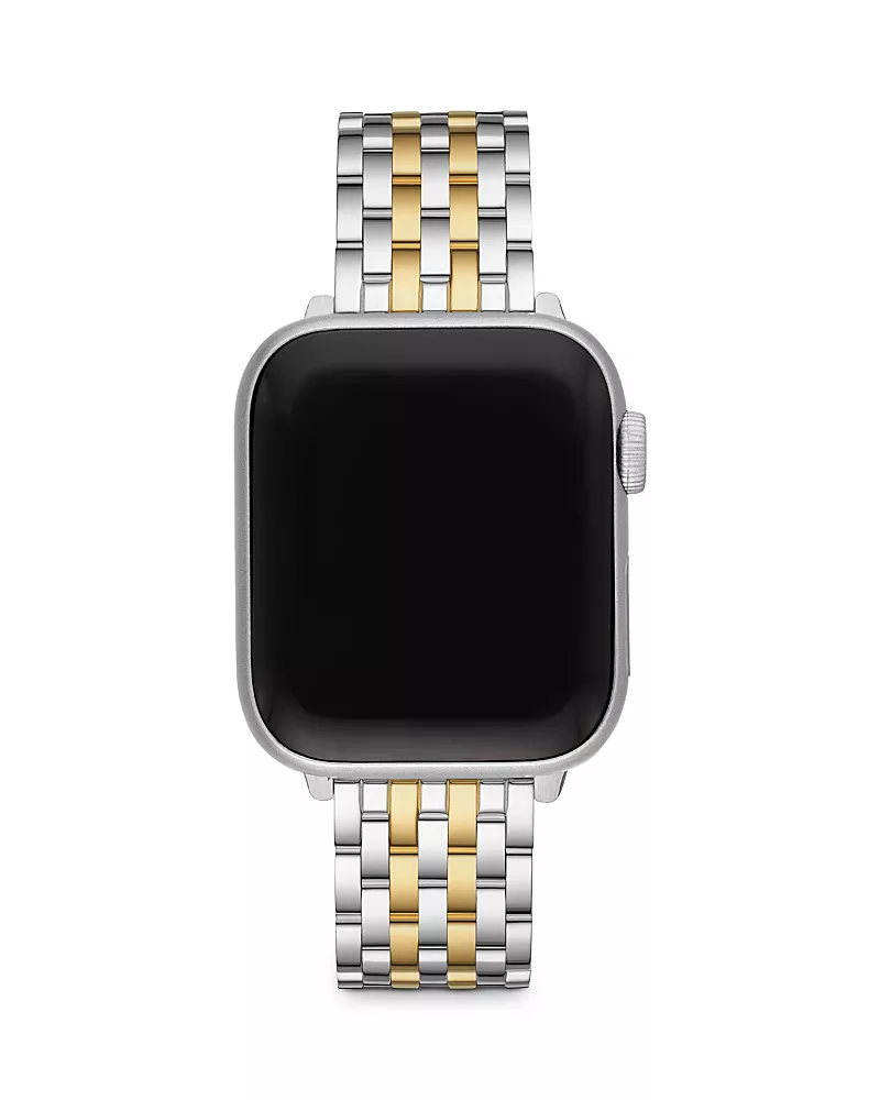 Michele Two-Tone 18K Bracelet Band for Apple Watch, 38/40/41mm and 42/44/45/49mm