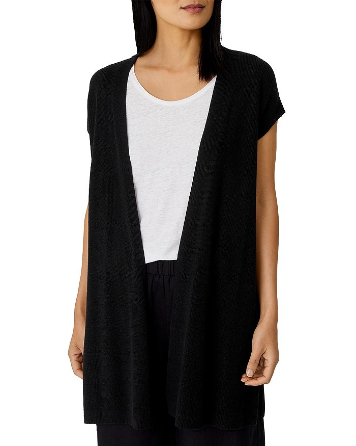 Eileen Fisher Long Cardigan Vest Bloomingdale s