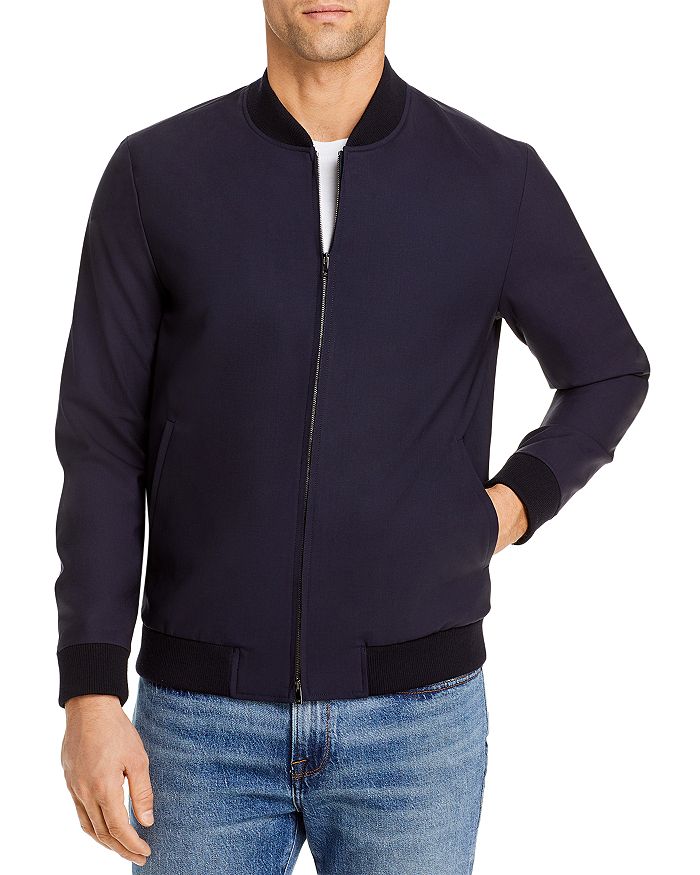 Theory Aiden Good Wool Slim Fit Bomber Jacket - 100% Exclusive ...