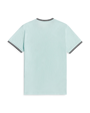 Fred Perry Twin Tipped Short Sleeve Tee In Brighton Blue