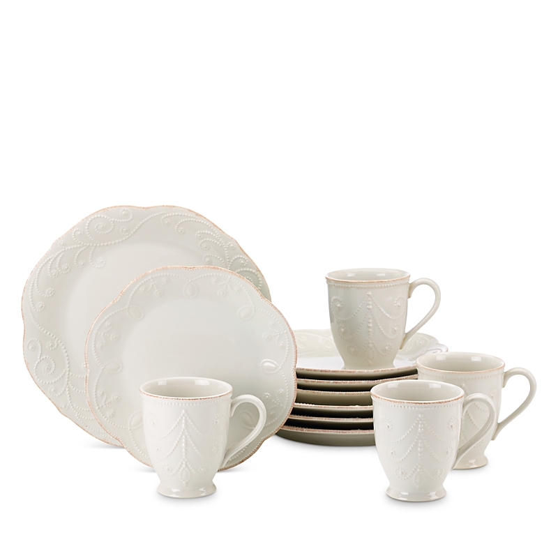 Photos - Dinner Set Lenox French Perle 12 Piece Dinnerware Set L852578
