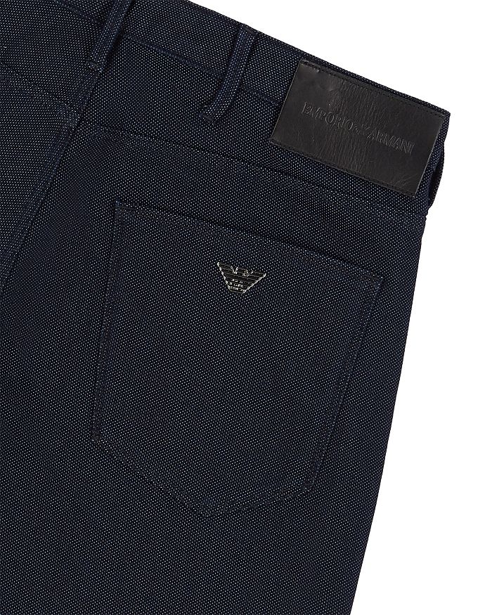 Shop Armani Collezioni Slim Fit Dark Wash Jeans In Multi