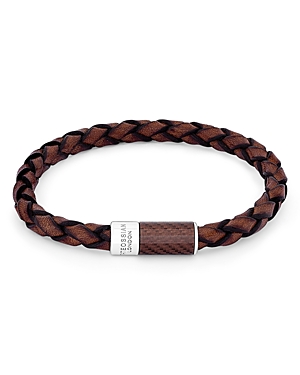 Tateossian Braided Leather Bracelet