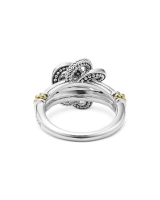 Sterling Silver & 18K Yellow Gold Love Knot Ring
