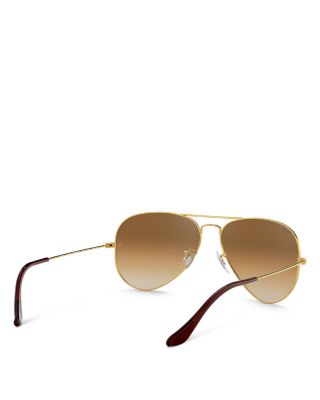  Original Brow-Bar Aviator Sunglasses, 58mm