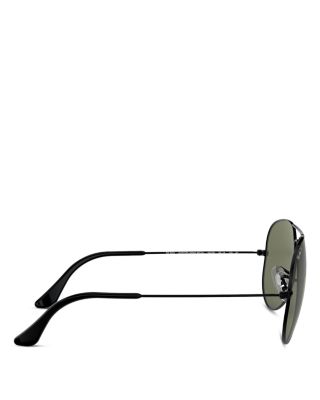 Polarized Brow Bar Aviator Sunglasses, 62mm