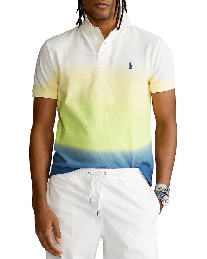 Polo Ralph Lauren Custom Slim Fit Dip Dyed Mesh Polo Shirt | Bloomingdale's