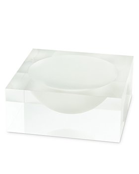 Tizo - Lucite® Frosted White Bowl