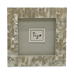 Tizo Mother Of Pearl 3 X 3 Picture Frame In Gray