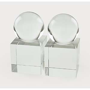 Shop Tizo Design Crystal Glass Block & Sphere Book End, Pair